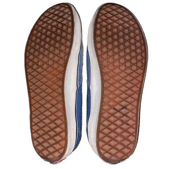 VANS The Authentic Cornflower Blue #44 Deck Shoes Low Top Sneakers Size 5.5 / 7 - Picture 10 of 12